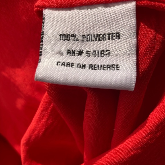 Tommy Hilfiger blouse size M, in tomato red - Picture 5 of 7
